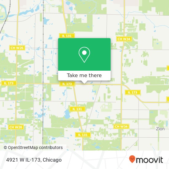 4921 W IL-173 map