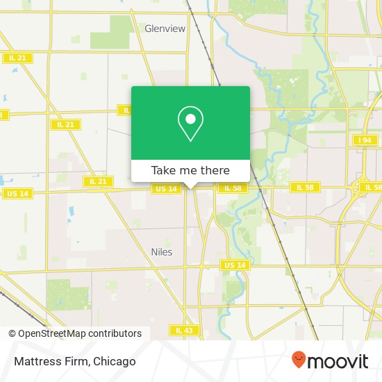 Mapa de Mattress Firm