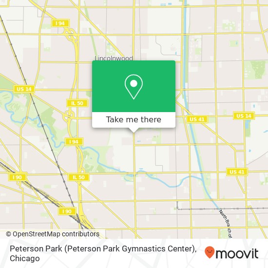 Peterson Park (Peterson Park Gymnastics Center) map