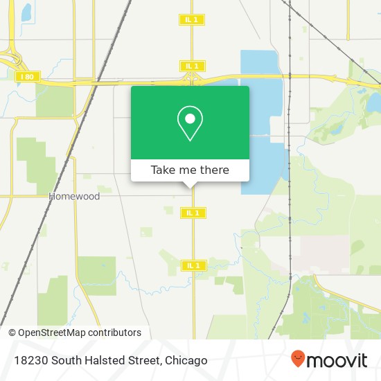 18230 South Halsted Street map