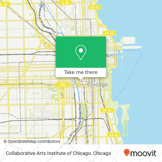 Collaborative Arts Institute of Chicago map