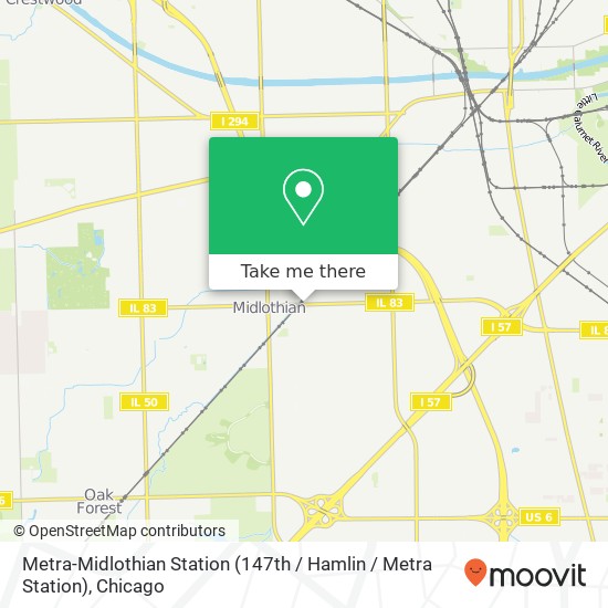Metra-Midlothian Station (147th / Hamlin / Metra Station) map