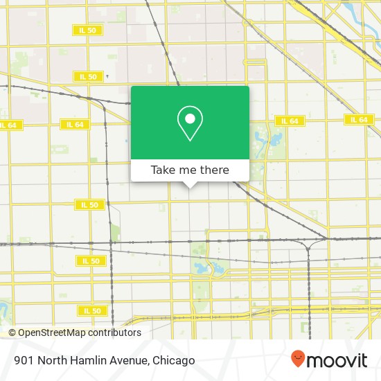 Mapa de 901 North Hamlin Avenue