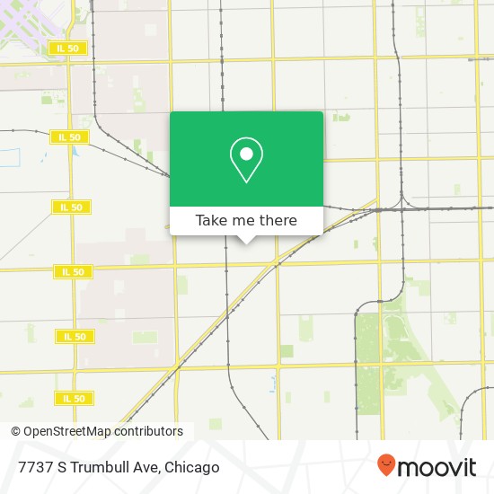 Mapa de 7737 S Trumbull Ave