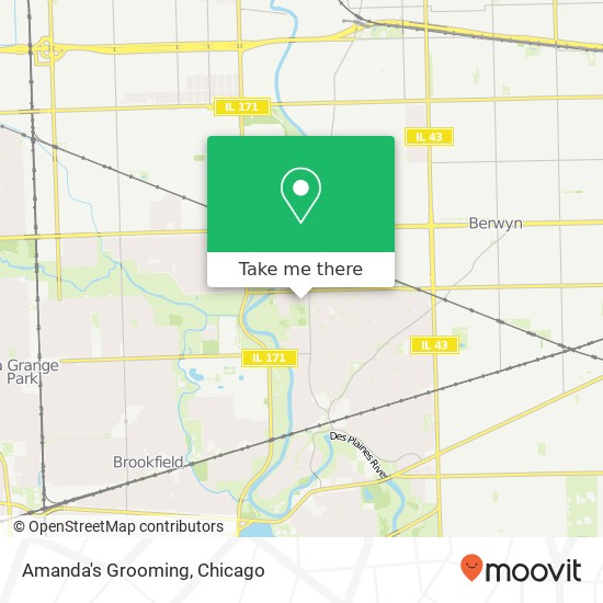 Amanda's Grooming map