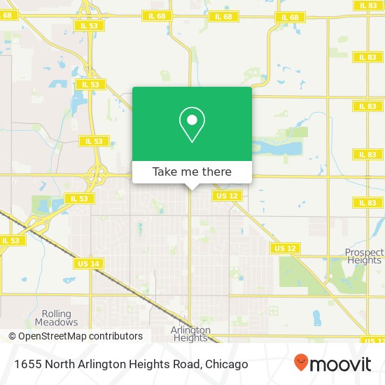 Mapa de 1655 North Arlington Heights Road