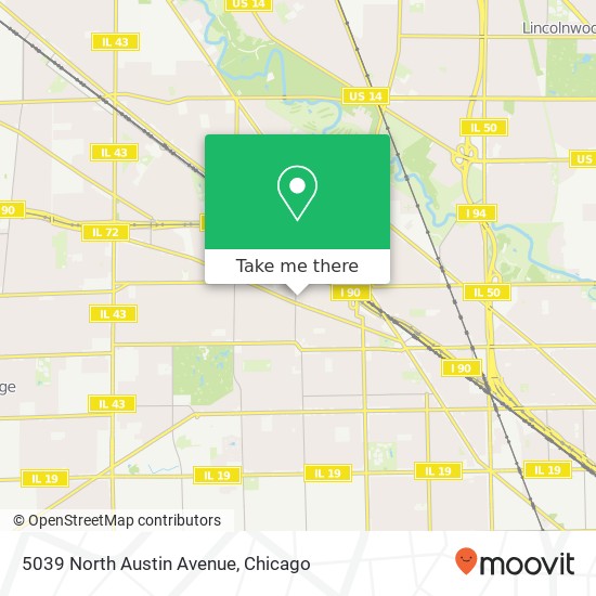 5039 North Austin Avenue map