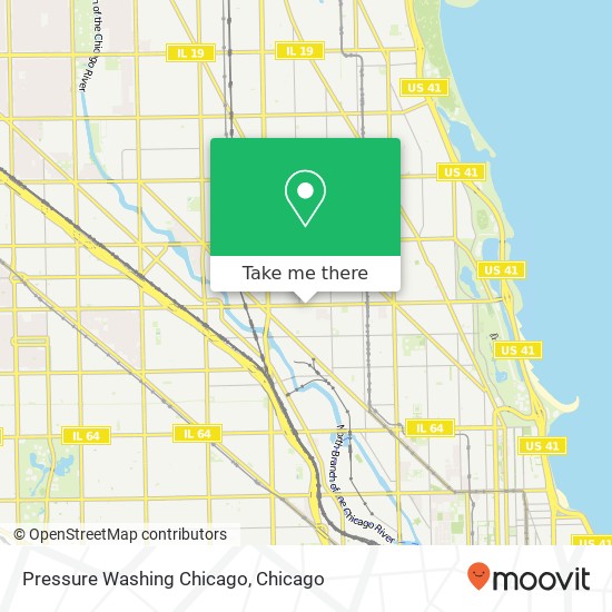 Pressure Washing Chicago map