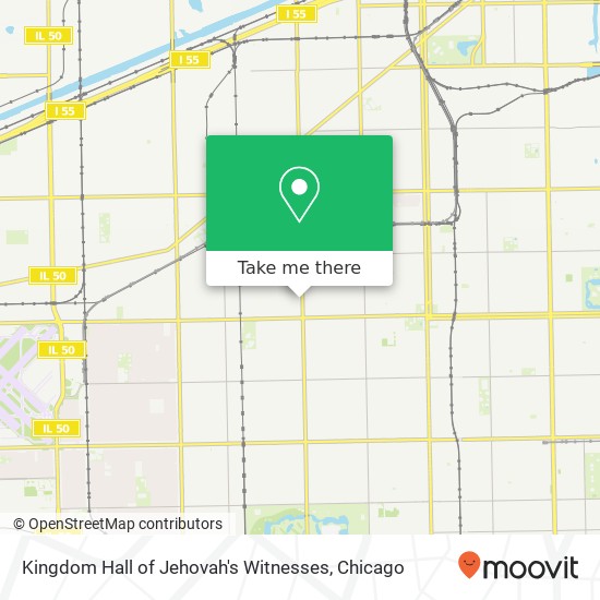 Kingdom Hall of Jehovah's Witnesses map