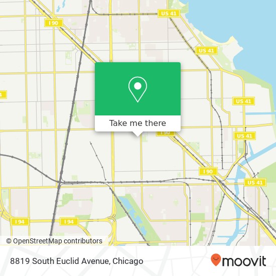 8819 South Euclid Avenue map