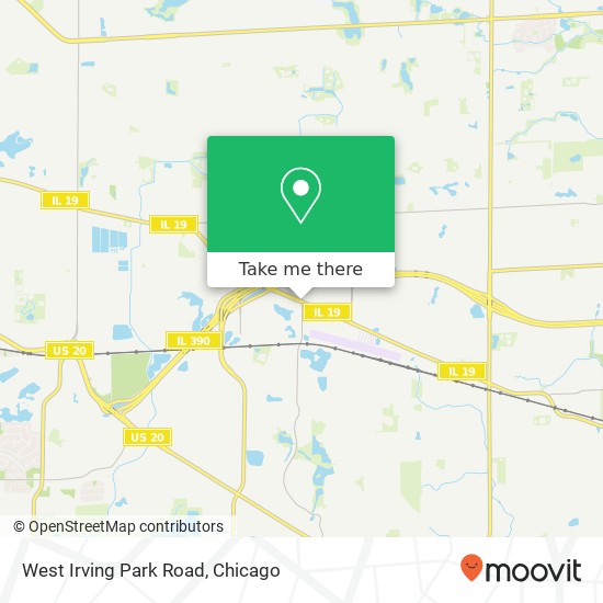 Mapa de West Irving Park Road
