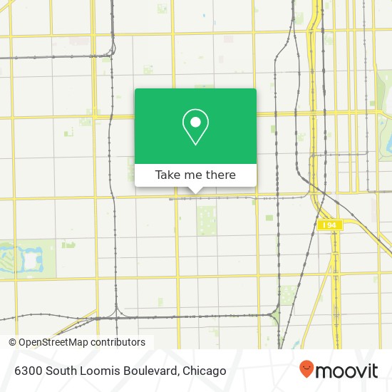 6300 South Loomis Boulevard map