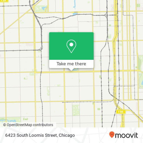 6423 South Loomis Street map