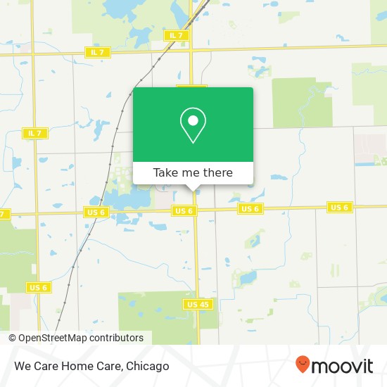 We Care Home Care map