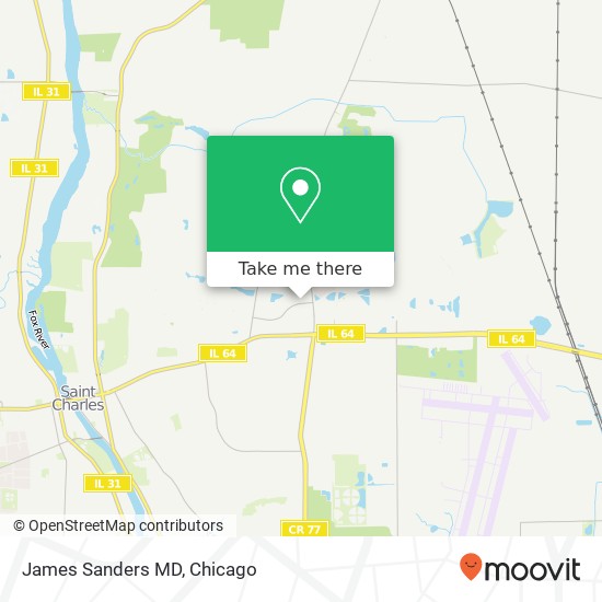 James Sanders MD map