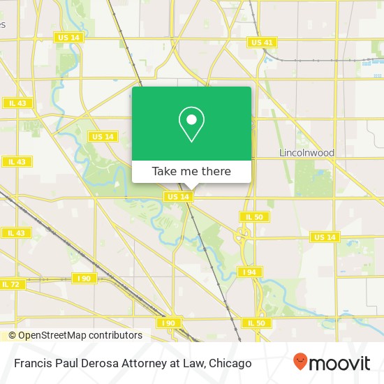 Mapa de Francis Paul Derosa Attorney at Law