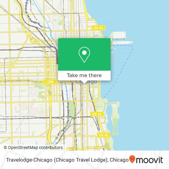 Mapa de Travelodge-Chicago (Chicago Travel Lodge)