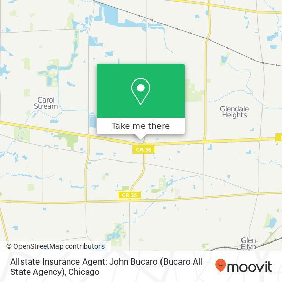 Mapa de Allstate Insurance Agent: John Bucaro (Bucaro All State Agency)