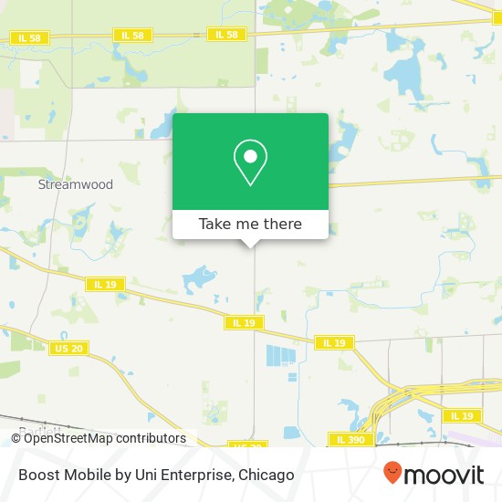 Mapa de Boost Mobile by Uni Enterprise