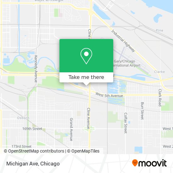Mapa de Michigan Ave