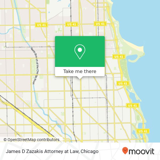 James D Zazakis Attorney at Law map