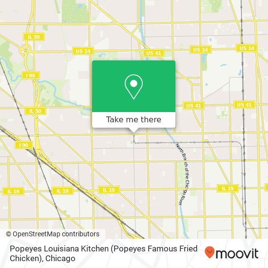 Popeyes Louisiana Kitchen (Popeyes Famous Fried Chicken) map