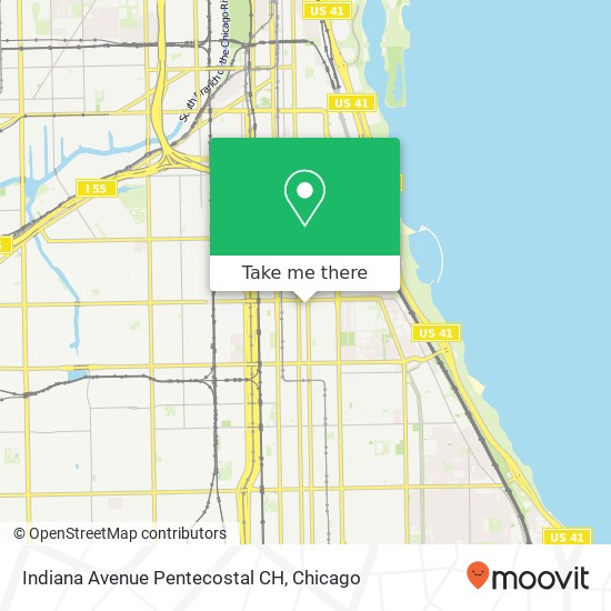 Indiana Avenue Pentecostal CH map