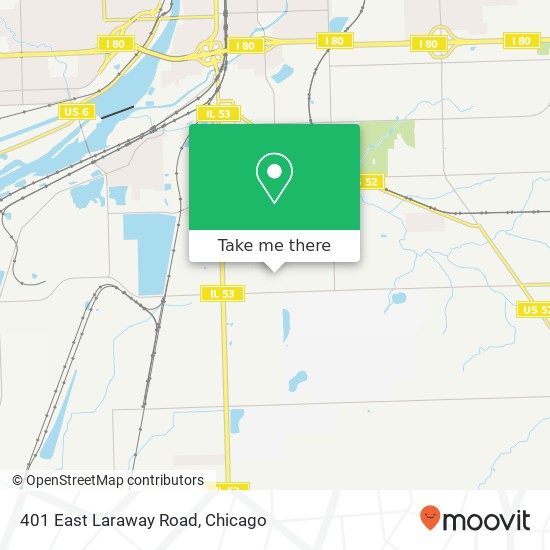 Mapa de 401 East Laraway Road