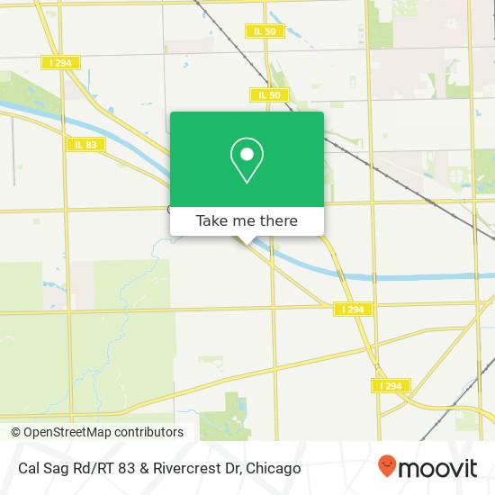 Cal Sag Rd / RT 83 & Rivercrest Dr map