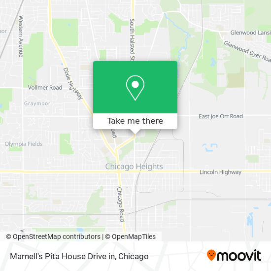 Marnell's Pita House Drive in map