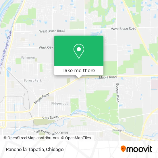 Rancho la Tapatia map