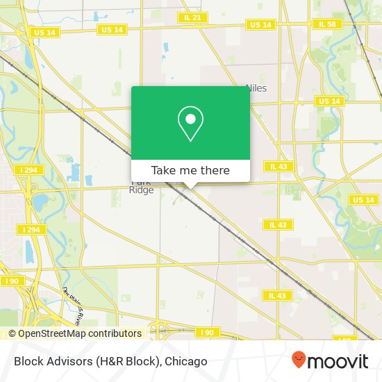 Mapa de Block Advisors (H&R Block)