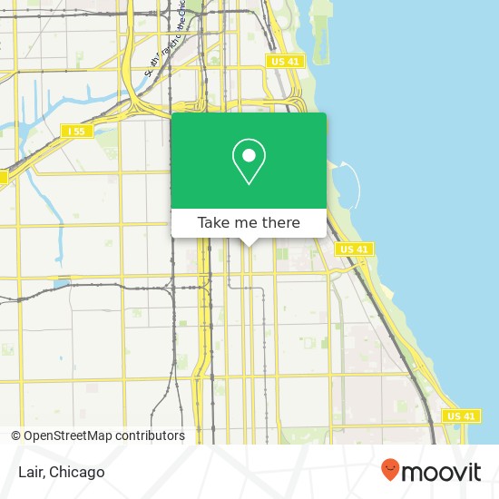 Mapa de Lair, 3700 S Indiana Ave Chicago, IL 60616