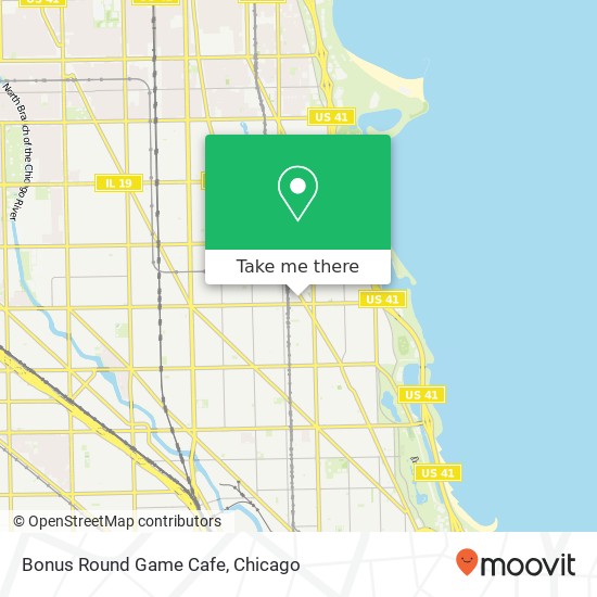 Mapa de Bonus Round Game Cafe, 3230 N Clark St Chicago, IL 60657