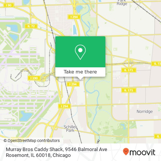 Murray Bros Caddy Shack, 9546 Balmoral Ave Rosemont, IL 60018 map