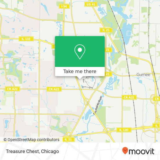 Treasure Chest, Gurnee, IL 60031 map