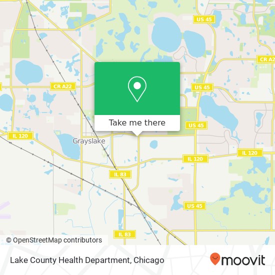 Mapa de Lake County Health Department