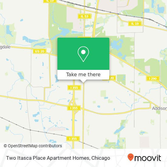 Mapa de Two Itasca Place Apartment Homes