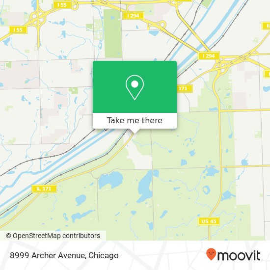 8999 Archer Avenue map