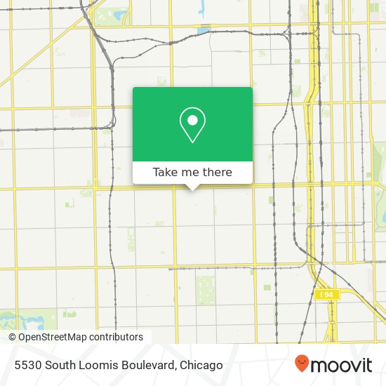 5530 South Loomis Boulevard map