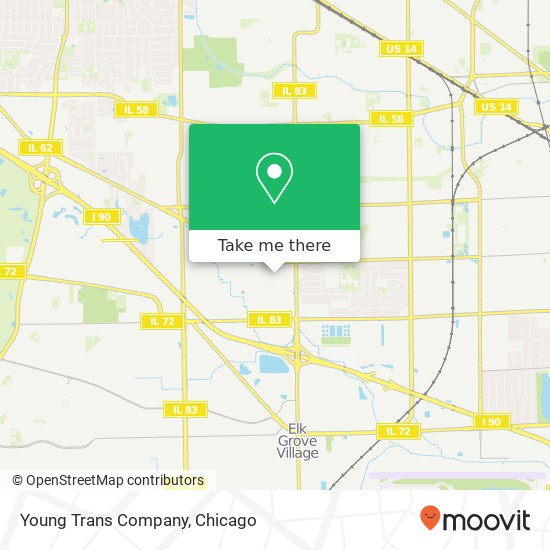 Mapa de Young Trans Company
