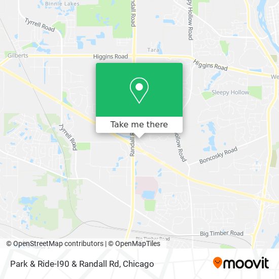 Mapa de Park & Ride-I90 & Randall Rd