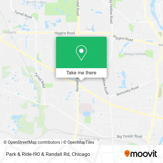 Mapa de Park & Ride-I90 & Randall Rd