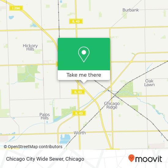 Mapa de Chicago City Wide Sewer