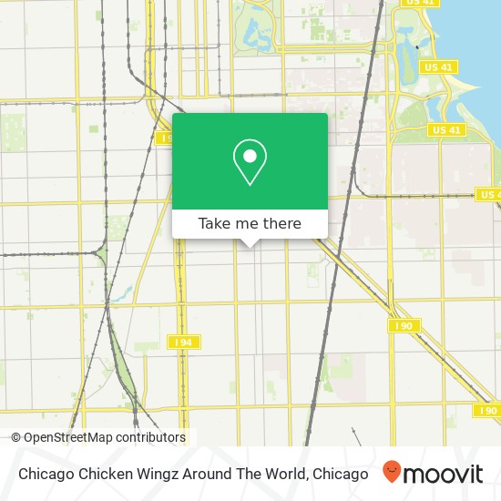 Chicago Chicken Wingz Around The World map