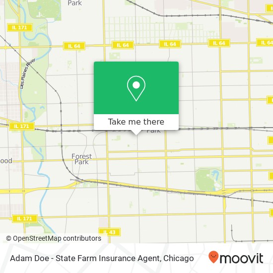 Mapa de Adam Doe - State Farm Insurance Agent