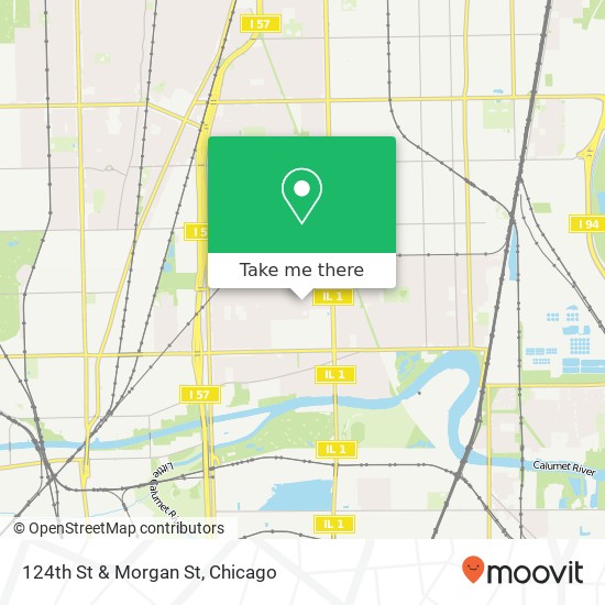 124th St & Morgan St map