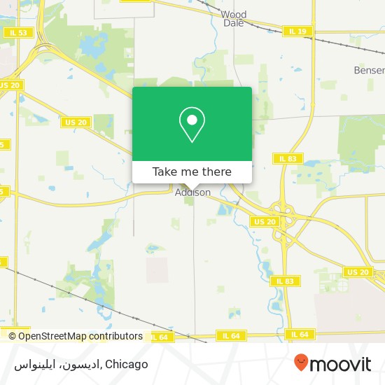 ادیسون، ایلینواس map