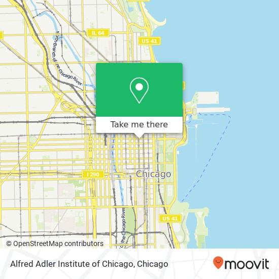 Mapa de Alfred Adler Institute of Chicago