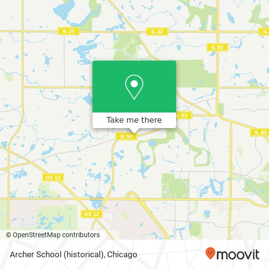 Archer School (historical) map